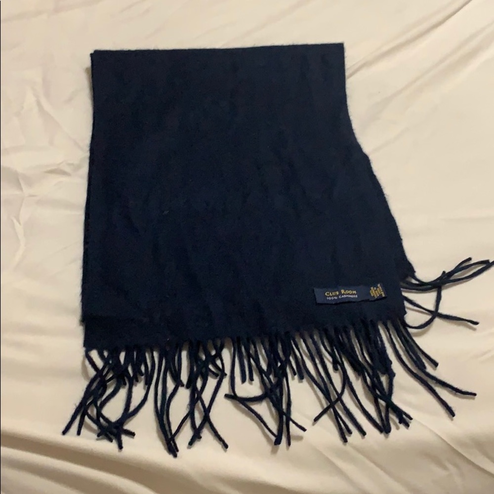 Navy Cashmere Scarf